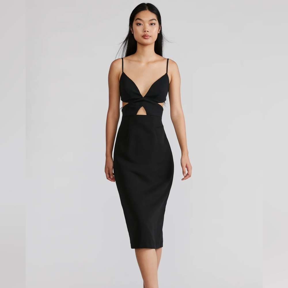 NWOT Zac Posen cut out midi dress 4